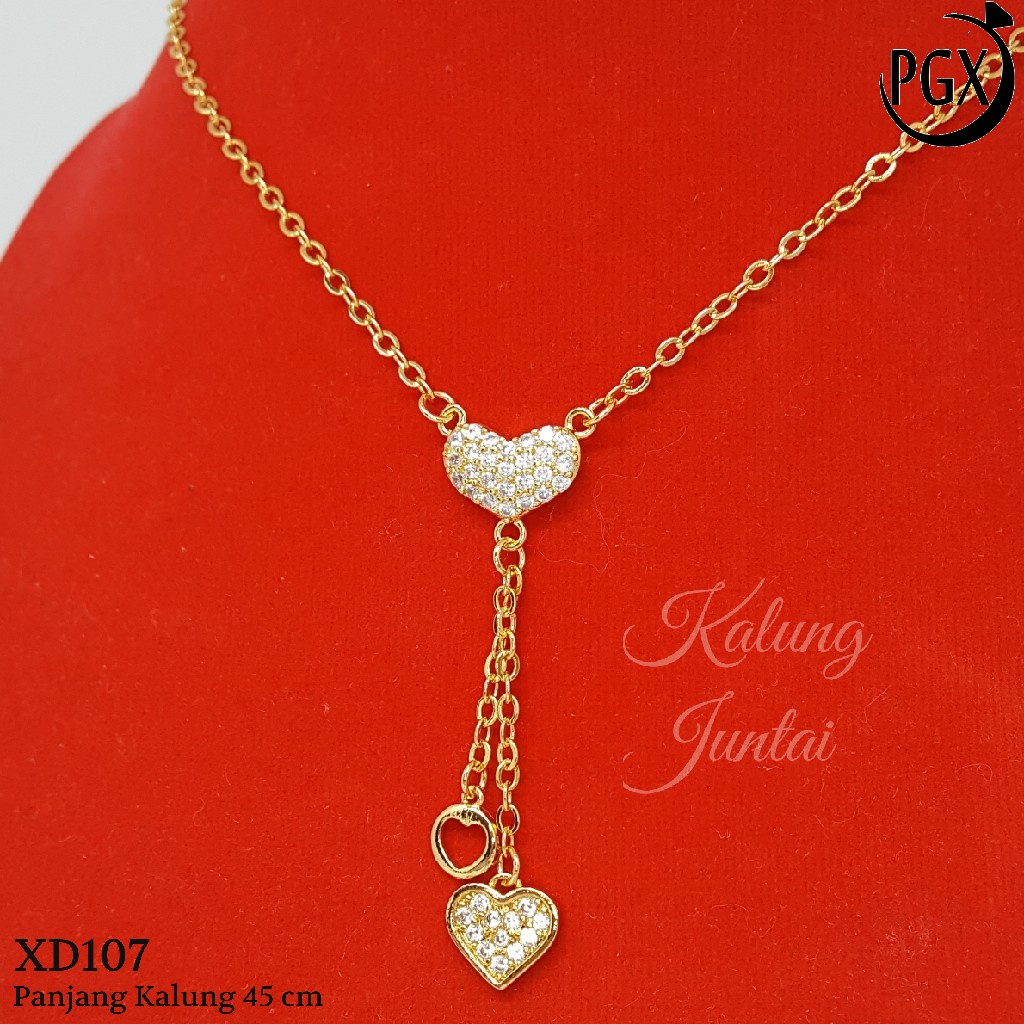 PGX Kalung Wanita Xuping Perhiasan Lapis Emas Aksesoris Fashion Premium - XD107