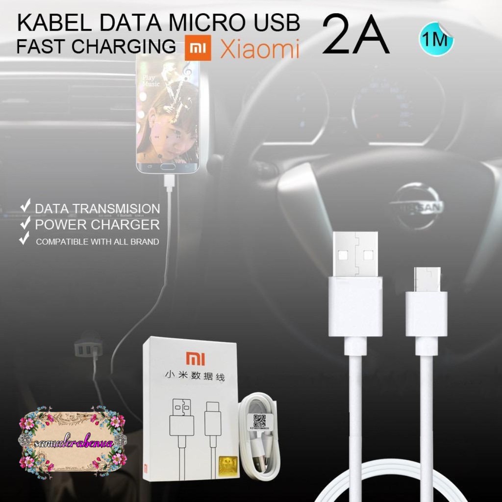 BM002 Mi9 White Xiaomi Kabel Data New Model Original Redmi Note 5a 4 4x 7 6 6pro Micro USB SB1690