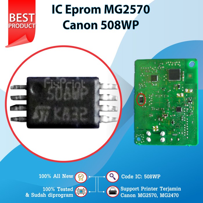 IC Eprom E400 Canon  IC Eeprom Reset Canon E400  IC Counter E400  IC 508WP