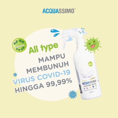 Acquassimo Sanitising Water All Type 40ml / Acquassimo