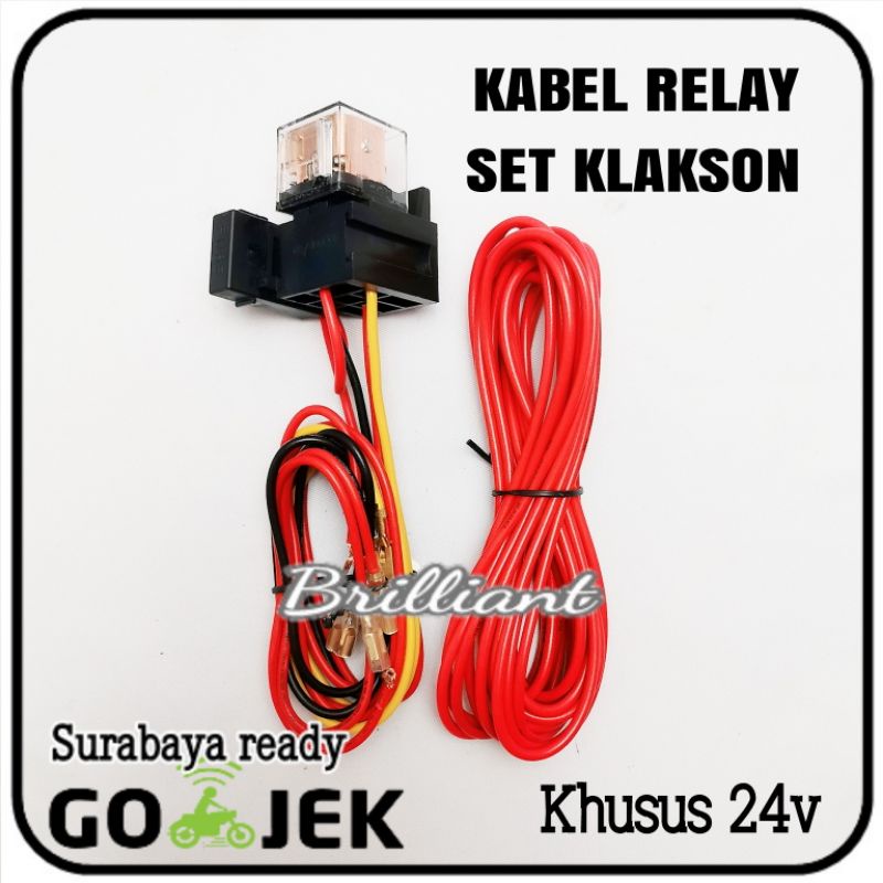 Kabel Set Relay untuk Klakson - Khusus 24v