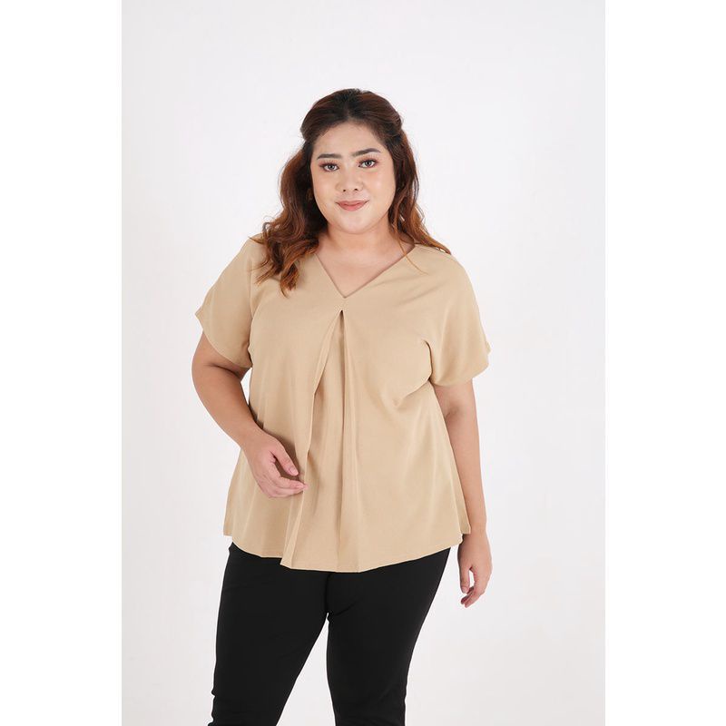 Jumbo Blouse Simple Atasan Blouse Wanita