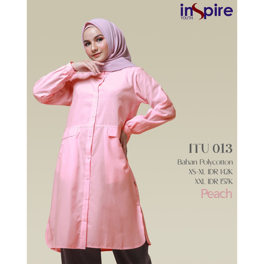 INSPIRE TUNIK ITU 13 BAHAN POLYCOTTON TUNIK MUSLIMAH TRENDY