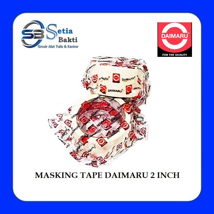 

DAIMARU Masking Tape 2 Inch - Lakban Kertas 48mm x 21m - 1 Pcs