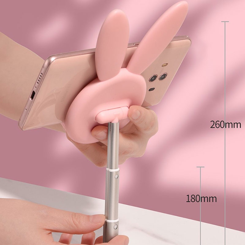 {LUCKID}Rabbit Phone Accessories Phone Holder Stand Metal Material Tablet Laptop Stand