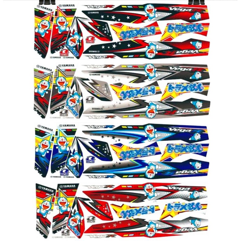 Striping Vega R New Variasi Skotlet Scotlite Motor Stiker Sticker List Body Lis