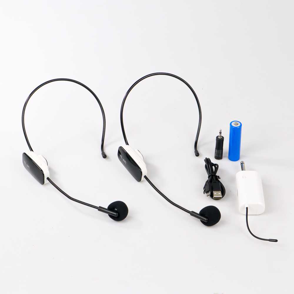 Alat Komunikasi Touring Wireless Microphone Headset Mini Portable Tour Guide HX-W013