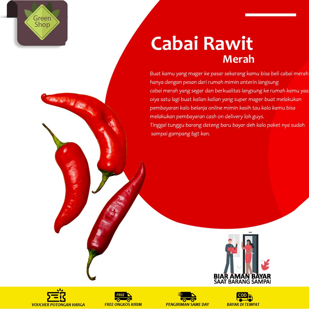 Cabe Cabai Cabe Rawit Cabai Rawit Cabe Rawit Merah Cabe Merah Rawit Shopee Indonesia