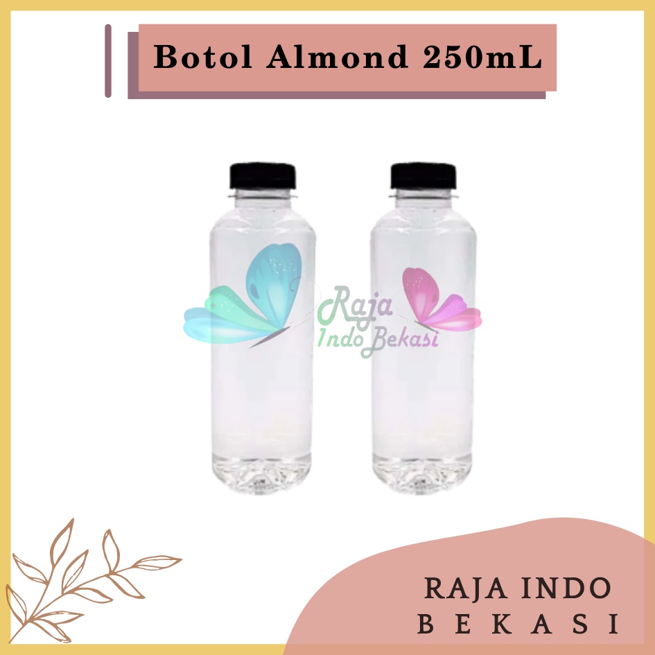 Botol Plastik Almond 250ML Botol Minum Tutup Shortneck Botol Minuman Dan Botol Jus