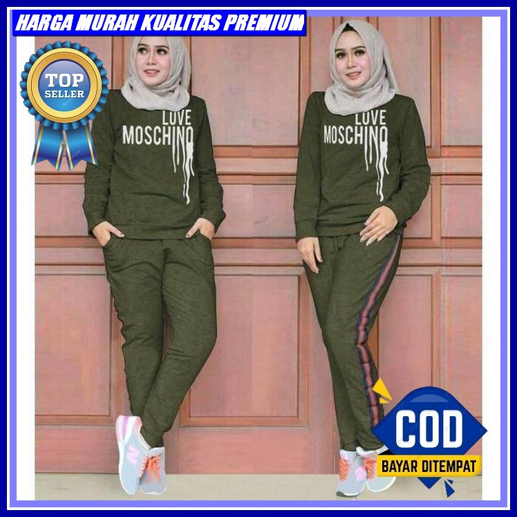 Ff Olivia Training 61204-65260-69112-73154 Baju Setelan Training Jumbo Wanita,Pakaian Baju Setelan O
