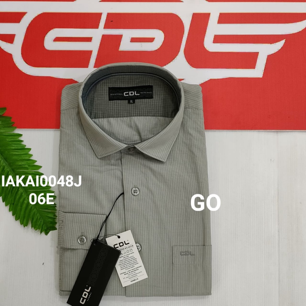 gof CDL (CARDINAL) KEMEJA FORMAL MOTIF SLIMFIT  Pakaian Pria Atasan Kemeja Hem Lengan Panjang Original CDLY