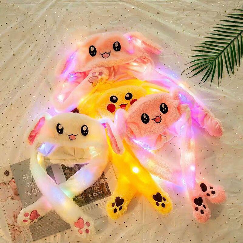 BUNNY HAT DANCING TOPI LED CUTE IMPORT KELINCI KUPING BERGERAK