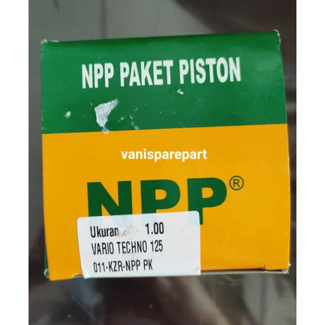 PISTON KIT KZR NPP HONDA VARIO 125 / VARIO TECHNO 125 (11-KZR-NPP) OVERSIZE 100