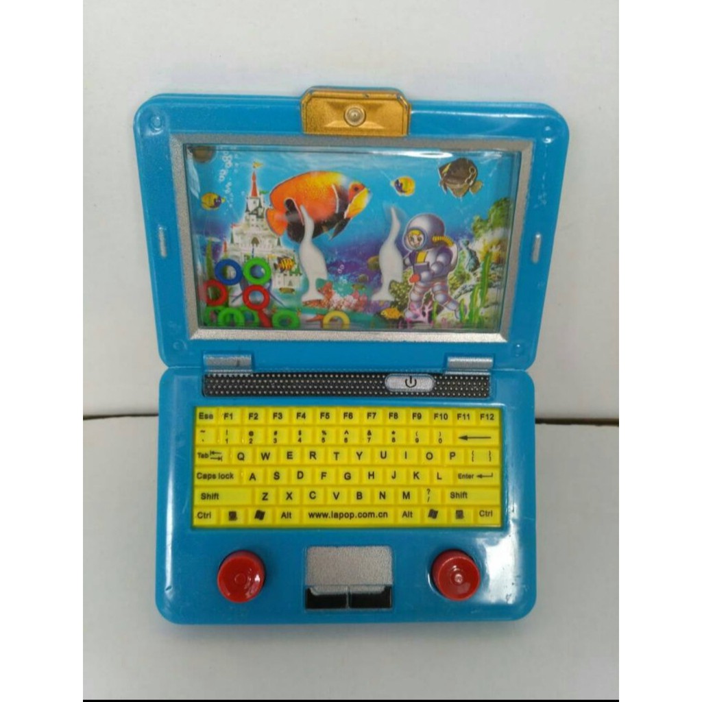 Mainan Game Air Pencet Seru Model Laptop dan Setir