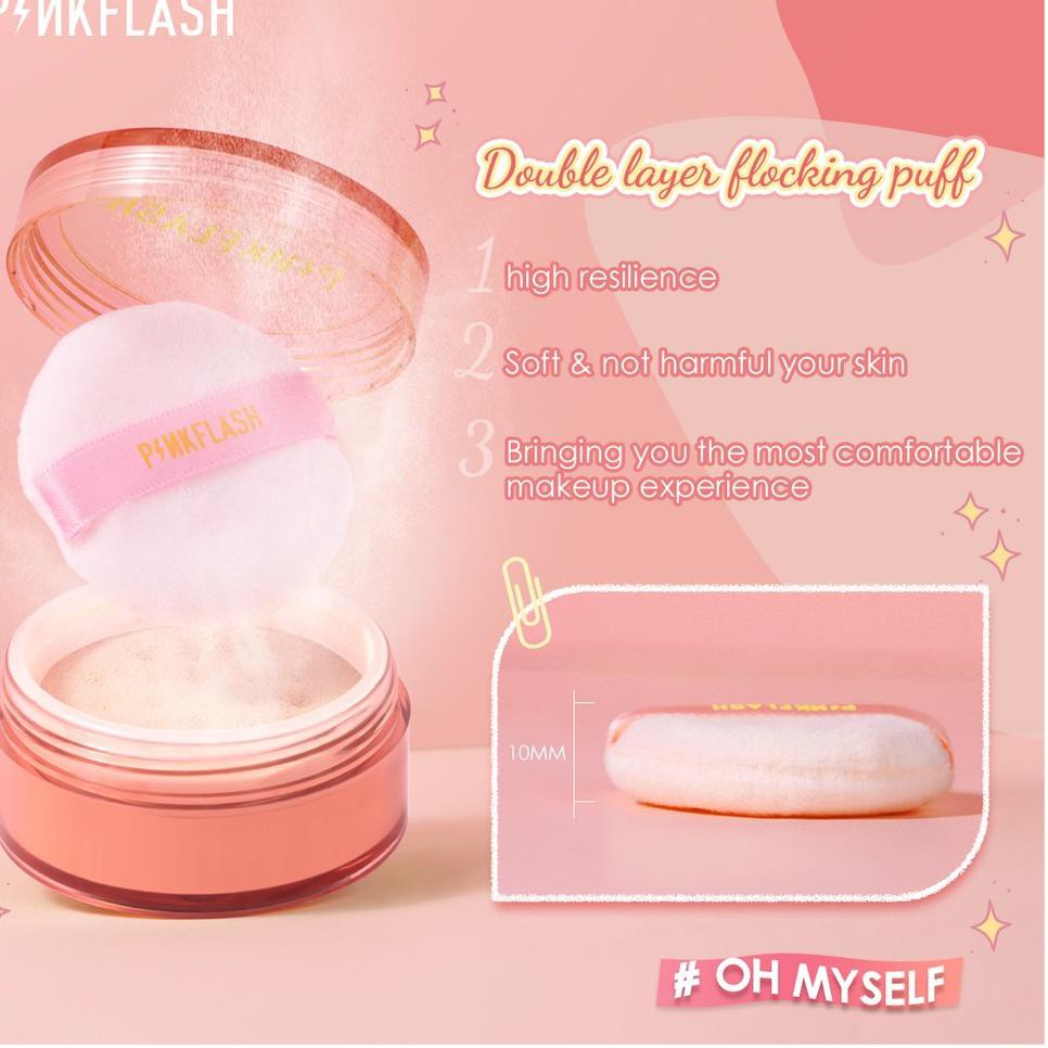 PINKFLASH Loose Powder F06 | PINK FLASH OhMySelf Oil Controller Matte Loose Setting Powder All Day Lasting 3 Colors