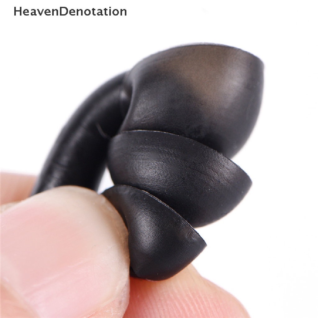 [HeavenDenotation] 4PCS For Study Sleep Silicone Ear Plugs Anti Noise Snore Earplugs Comfortable