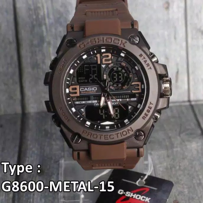 JAM TANGAN PRIA GSHOCK CASIO METAL GST 8600 / JAM TANGAN ANTI AIR / JAM TANGAN MURAH