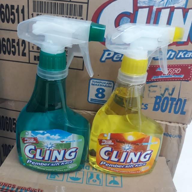 Cling pembersih kaca botol spray 440 ml
