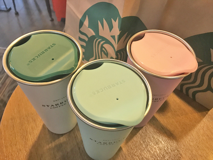 Starbucks Tumbler Macaron Stainless Steel Cup Biru