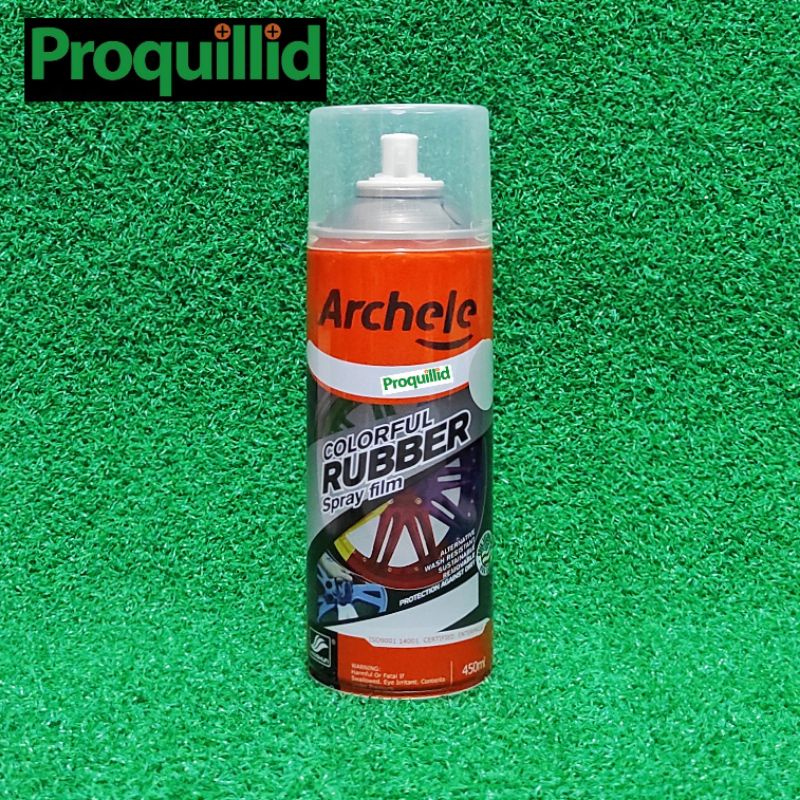 ARCHELE CAT SEMPROT KARET PILOX PYLOX WARNA SILVER STICKER VELG RUBBER PAINT SPRAY FILM PERAK SILVER