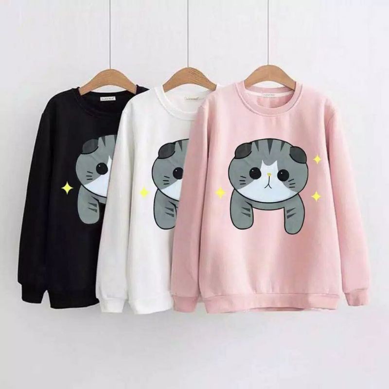 

cute cat printing babyterry