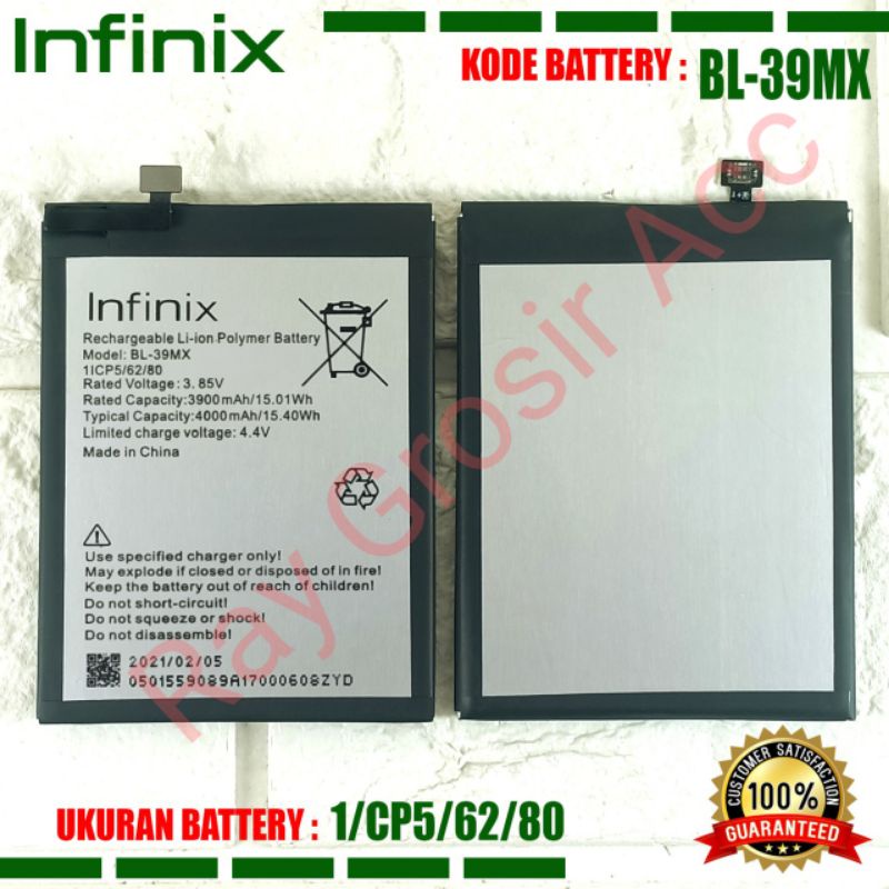 Baterai Original Infinix S5 Pro X660 X660B BL39MX BL-39MX