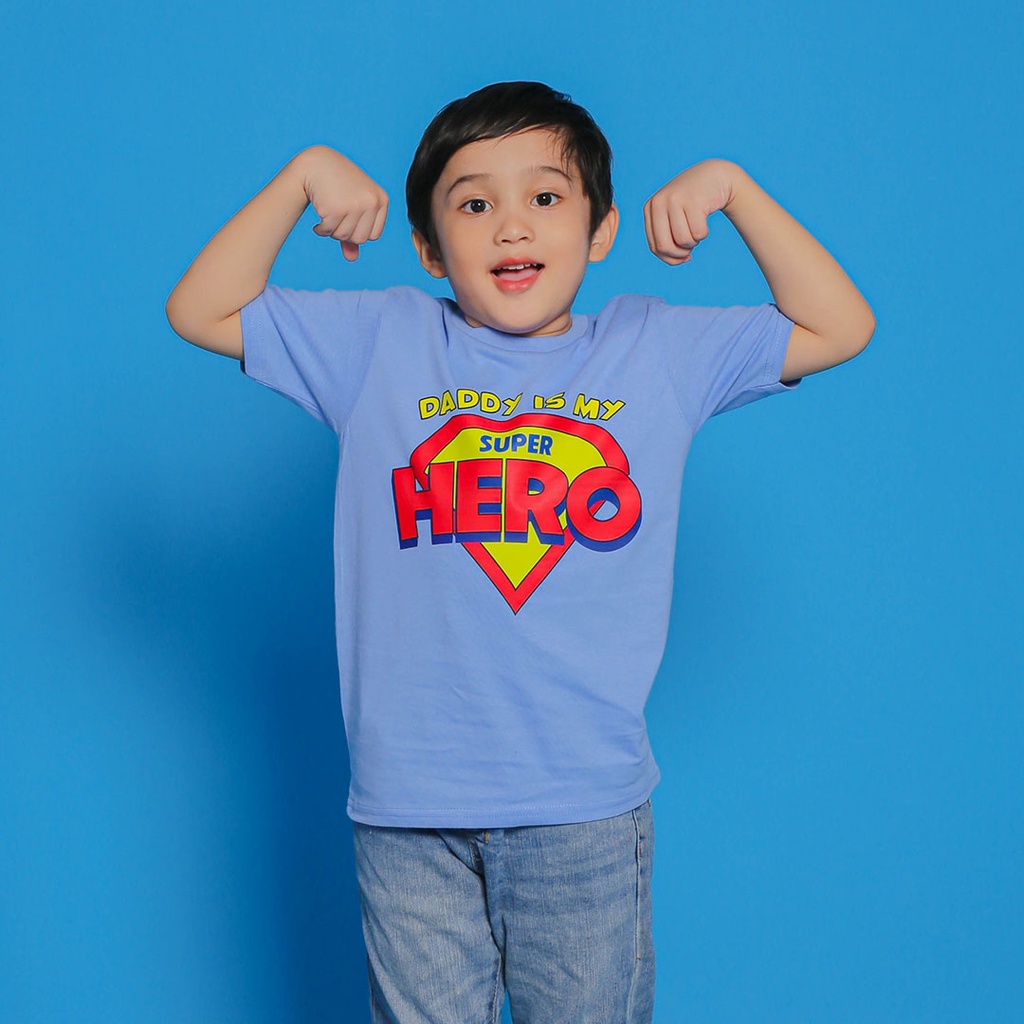 Kaos Distro Anak Premium Daddy Superhero