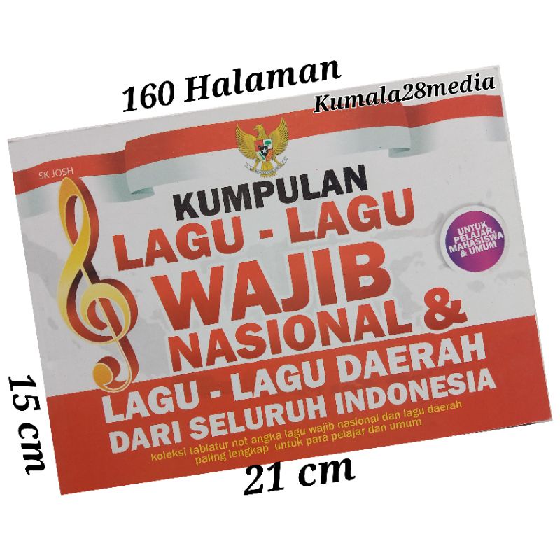 Jual Buku Kumpulan Lagu Wajib Nasional Dan Daerah Indonesia|Shopee ...