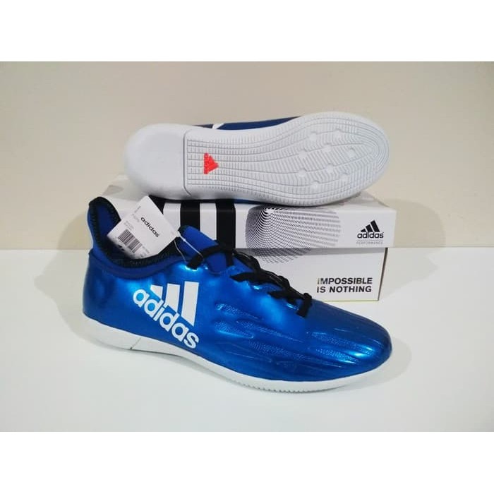 SEPATU FUTSAL Adidas X Techfit IC Grade Ori (Blue)