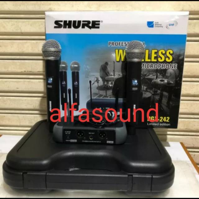 MIC WIRELESS SHURE PGX 242 LIMITED EDITION MIC SHURE PGX242 HANDHELD