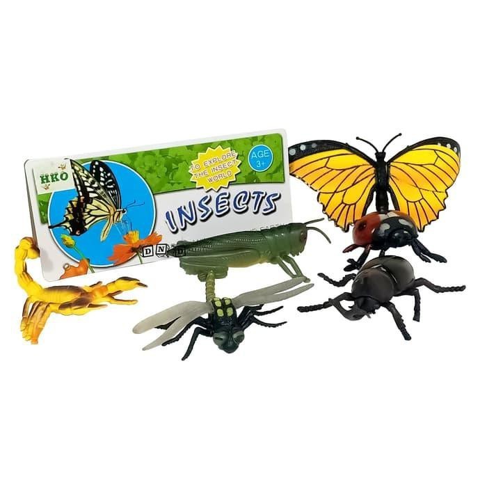 mwn.toys Mainan Binatang Serangga Insects 6 pcs Besar No KC6-006A