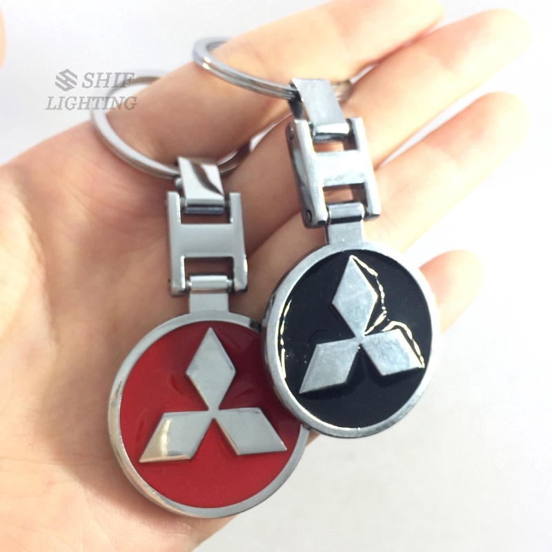 1pc Gantungan Kunci Logo MITSUBISHI Bahan Metal Untuk Hadiah