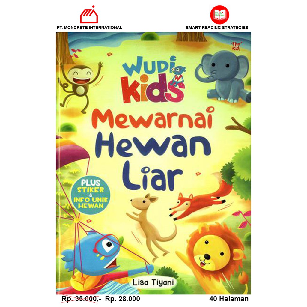 Wudi Kids Mewarnai Hewan Liar