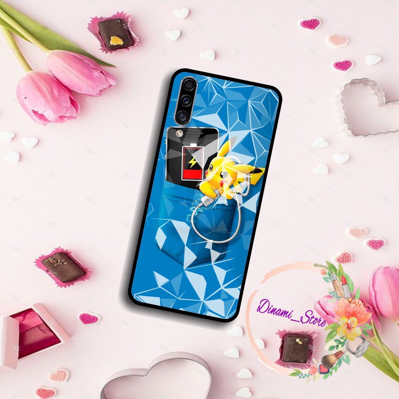 softcase diamond PIKACHU Oppo A3s A1k A5 A9 2020 A7 F9 A5s A31 A52 a53 A92 A37 A57 A59 A71  DST596