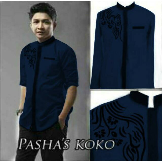 [Koko pasha navi RO] baju koko pria katun navy