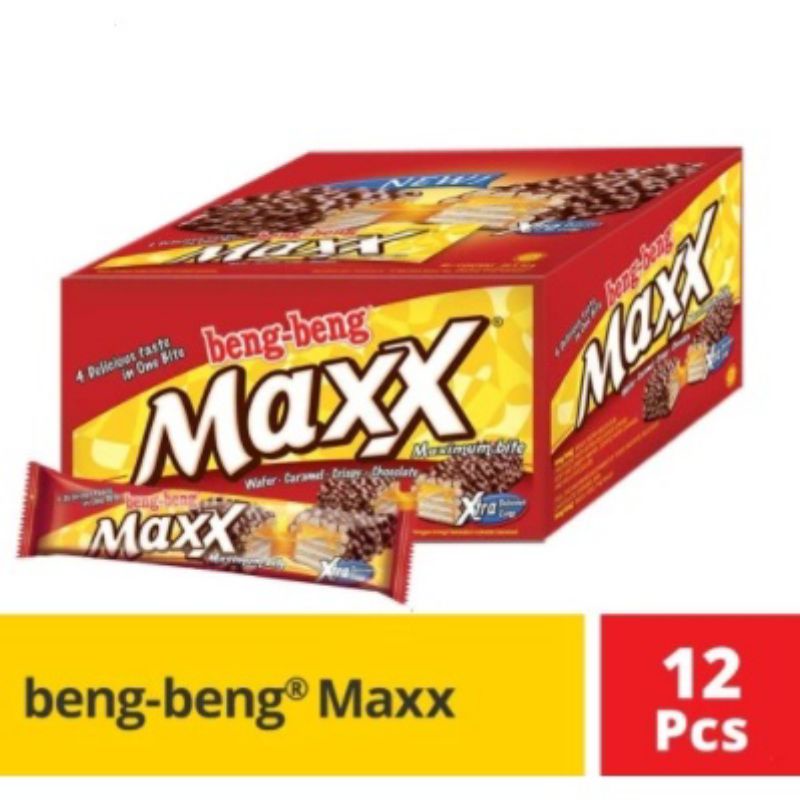 

BENG-BENG MAXX WAFER COKELAT BOX ISI 12