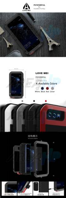 Love Mei Powerful Shockproof Case Casing Cover for Huawei P10 Plus +