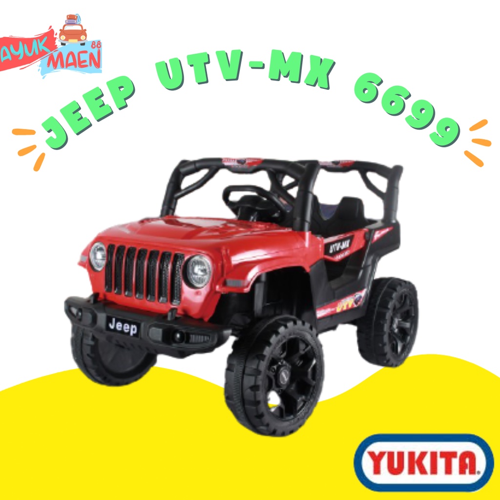 Maenan Mobilan Jeep Aki YUKITA 6699 JEEP UTV-MX - Mainan Mobil Mobilan Aki Jeep NEW
