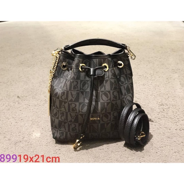 NEW TAS BONIA SERUT Mono black ORIGINAL 100%