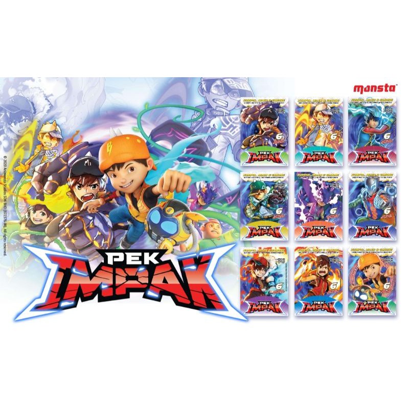 Boboiboy Galaxy Card Set : Pek Impak (54 Cards)