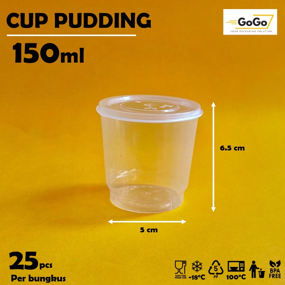 Jual Tempat Pudding Plastik Cup Pudding 150 Ml Shopee Indonesia 1234