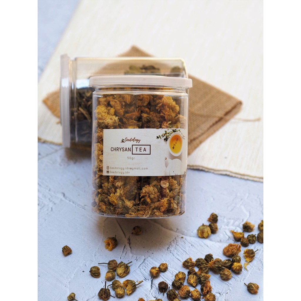 

Teh Baby Krisan (Toples) 65gr - Chrysanthemum Tea / Ci Hua Cing / Bunga Krisan