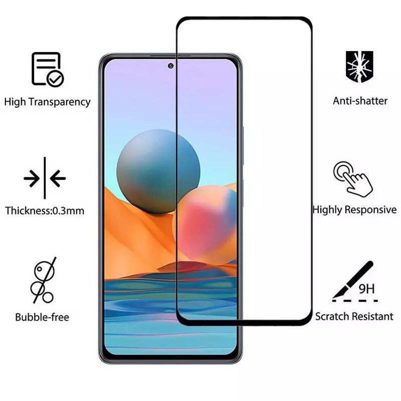 XIAOMI REDMI NOTE 10 10 PRO REDMI NOTE 11 11 PRO Tempered Glass full lem 5D 9D Full Cover