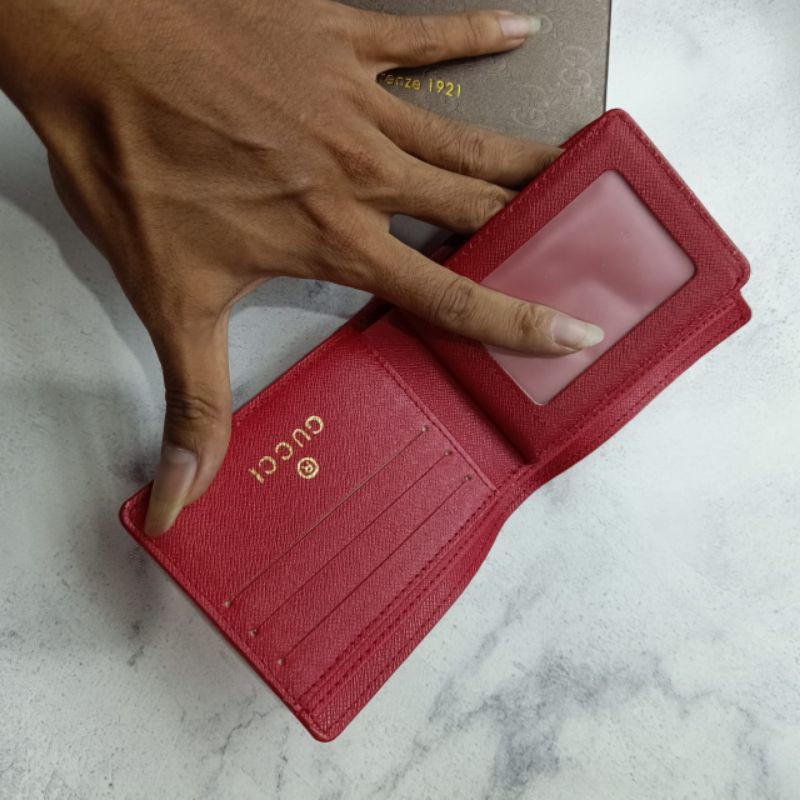 Dompet Lipat Gucci Capitan Red Import Quality