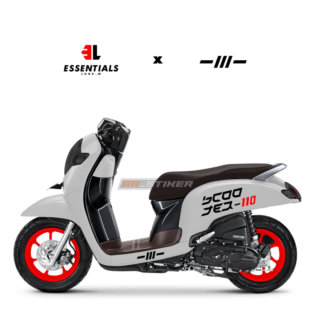 cutting sticker scoopy fi scooter110