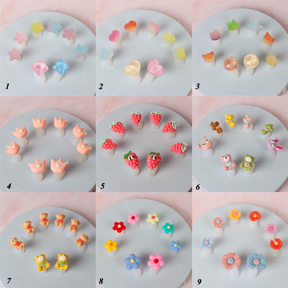 R-flower 8Pcs Pemisah Jari Kaki Silikon Pedicure Care Nail Art Foot Divider