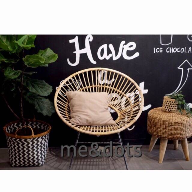 Kursi tamu teras rotan