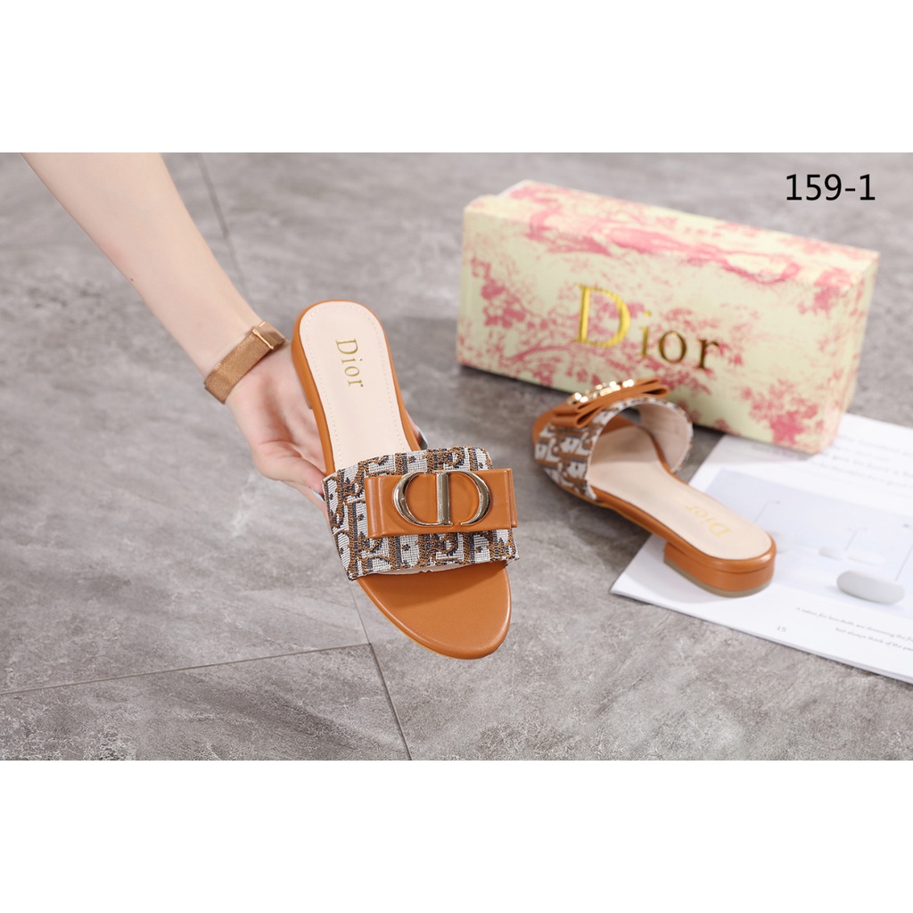 DR Oblique Logo D Heel Sandals #159-1