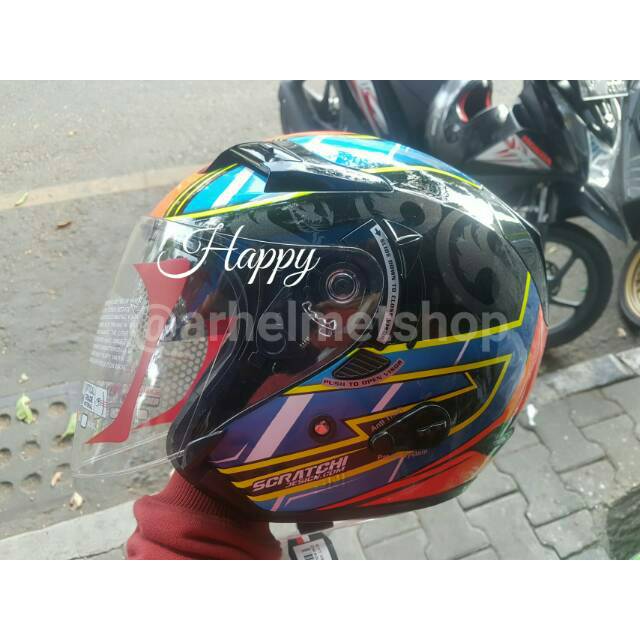 KYT VENOM OPEN XAVIER SIMEON DRAGON DOUBLE VISOR DDRING MURAH