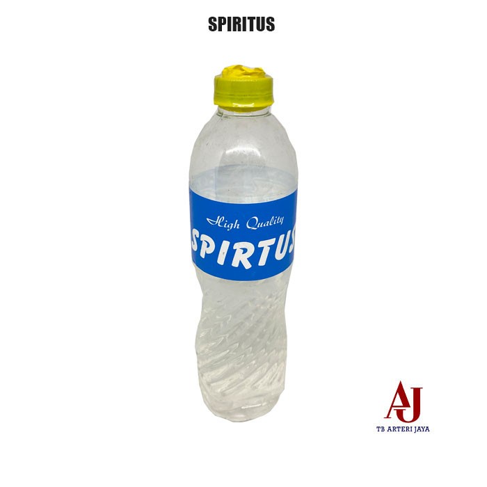Spirtus Botol full 600 ml Spiritus Botol Isi Warna Bening Spirtus Bakar Untuk Bahan Bakar Api Dl aqua petromak kompor tambal ban